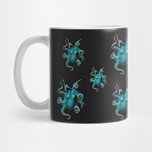 Vintage Octopus Set Teal Patina Mug